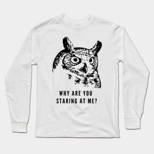 Staring Owl Long Sleeve T-Shirt